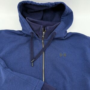 Under Armour Men's 2XL 2TG 2EG Threadborne Long sleeve Hoodie Blue Heather